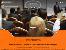 Tablet Screenshot of abricotel.fr